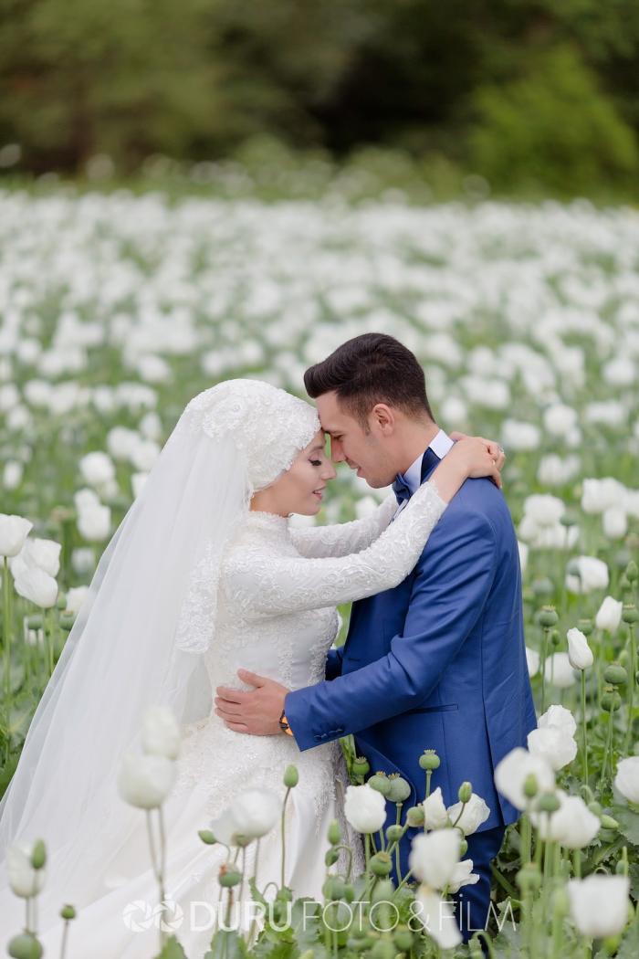 gulsum mehmet beysehir golu dugun fotograflari tesettur dugun pozlari 25